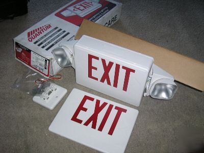Lithonia lighting quantum hqm emergency light exit sign