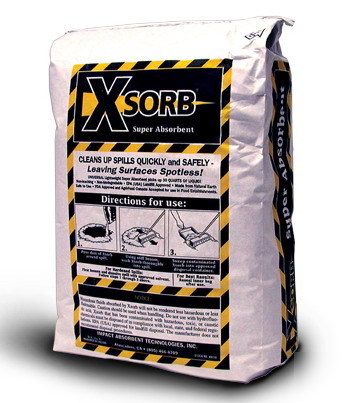 Xsorb spill clean up super absorbent 2 cubic ft. bag