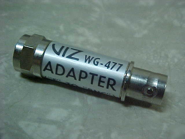 15PCS. viz / rca adapters wg-477 bnc to f connectors