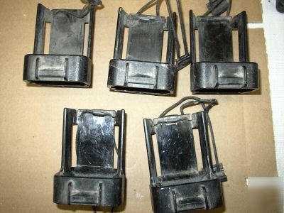 4 motorola radius P110 & 3 chargers for parts 0R repair