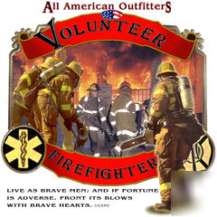 All american outfitters volunteer firefighter shirt