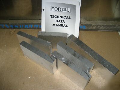 Aluminum fortal plate 3/4 box block stock bar