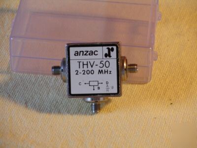 Anzac model thv-50 2-200MHZ sma 2 way power divider 