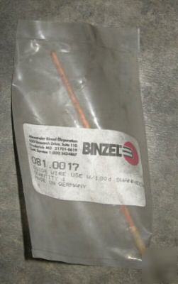 Binzel 081.0017 guide wire use w/ 180D swanneck