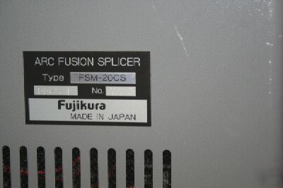 Fujikura fsm-20CS fusion splicer