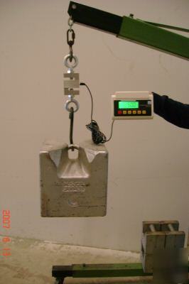 Tension-load cell-digital-hanging crane scale 500LBS