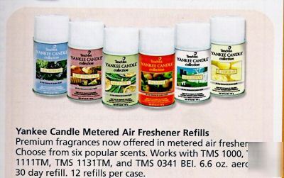 Timemist yankee candle deodorizer (clean cotton) 6 pack