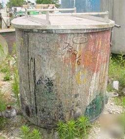 Used: brighton copper disperser mix tank, 130 gallon, s