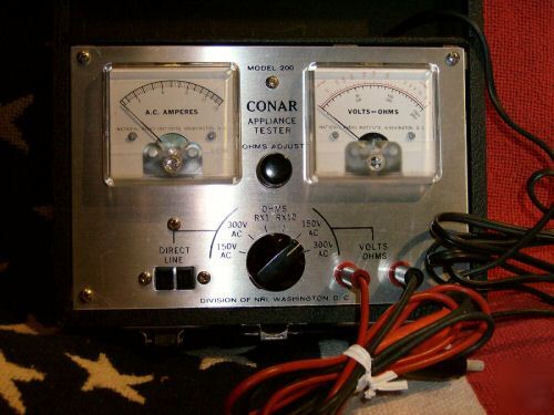 Vintage conar appliance tester/ohmmeter-immaculate 