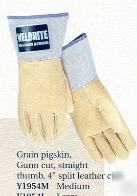 Welding gloves....lot of 12 pair...real pigskin