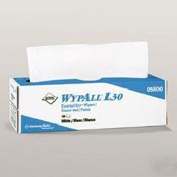 Wypall* L30 wipers white pop up box 800/cs kcc 05800