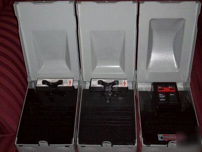 New lot of 3 cutler hammer a/c disconnect boxes 