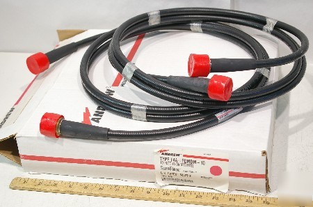 2 - andrew FSJ4-50B 10' coaxial jumper cable 7/16 din m