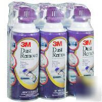6 cans canned air dust remover compressed air 3M 