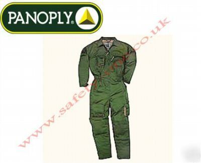 Green overalls boilersuit, knee pad pockets xl