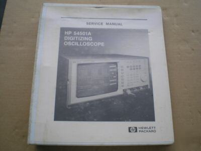 Hp 54501A digitizing oscilloscope service manual