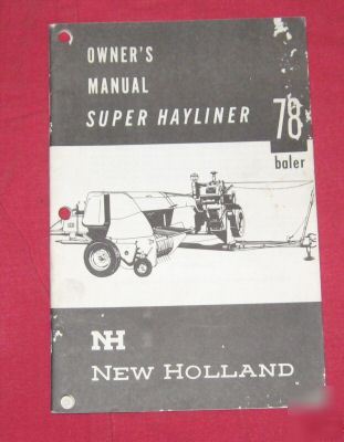 New holland super hayliner 78 baler operator's 'manual