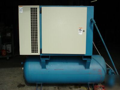 Quincy 15 hp rotary screw air compressor