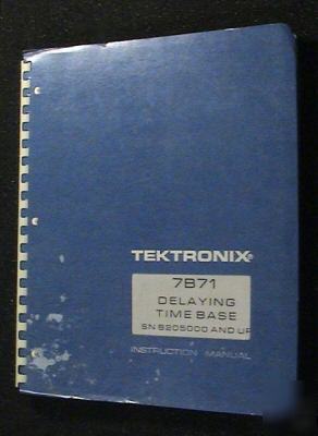 Tektronix tek 7B71 original service operators manual