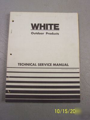 White tractor implement outdoor products service manual