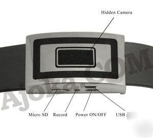  high-tek belt buckle covert video camera and dvr/pro