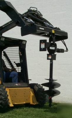 Worksaver skidsteer post hole digger,10-20GPM