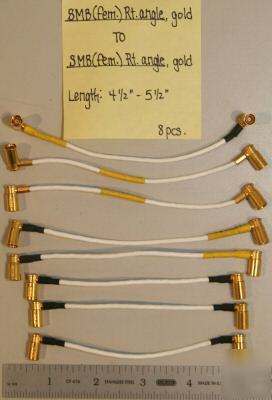 (8) smb(f)rt angle-smb(f)rt angle gold cables 4.5