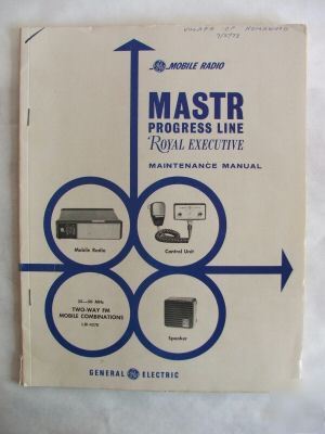 General electric mastr progress line hf radio manual