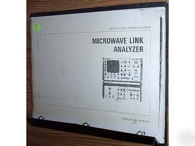 Hp microwave link analyzer operating instructions