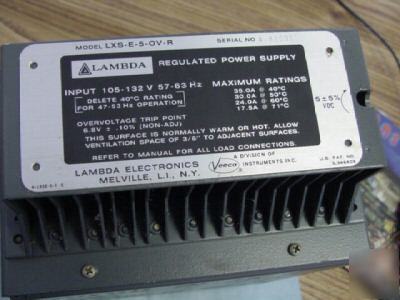 Lambda lxs-e-5-ov-r regulated dc switching power supply