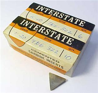 Lot of 16 interstate carbide inserts tng 322 triangle