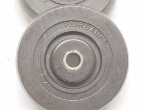 New 1 fairbanks 4 inch caster wheels hard composition