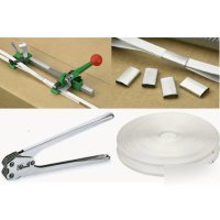 Strapping tool kit + steel seal + 350# banding supplies
