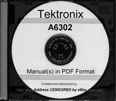 Tek tektronix A6302 instruction manual