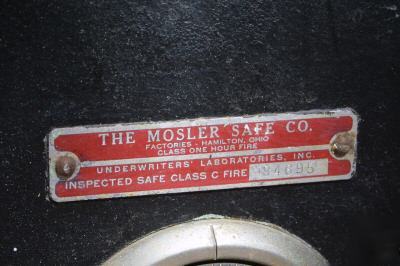 The mosler safe company antique vintage fire safe