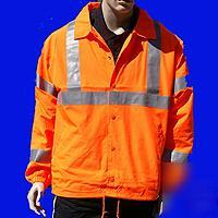 Xl high reflective safety bomber jacket/coat safety 
