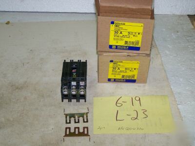 2 square d circuit breaker 30 amp 3POLE 240V univ mount
