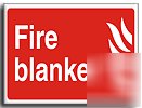Fire blanket fire sign-adh.vinyl-250X200MM(fi-059-ae)