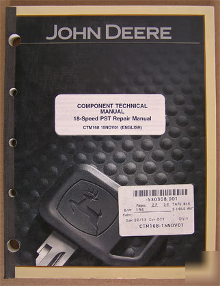 John deere service manuals:18SP powershift transsmision