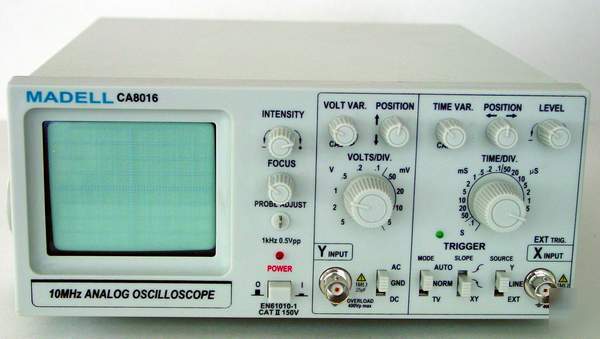 New 10 mhz mini analog oscilloscope