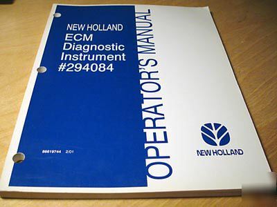New holland tn tractor ecm operator's manual nh oem