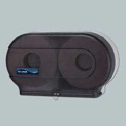 Twin jumbo roll bath tissue dispenser-san R4000TBK