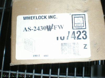 Wheelock fire alarm model # as-2430W-fw