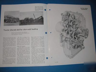 1967 tractor shovel article with 4 factory parts pics