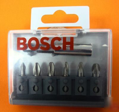Bosch extra hard 7 piece insert screwdriver bit set
