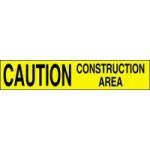 Caution construction yellow barricade tape 2 mil 1000' 