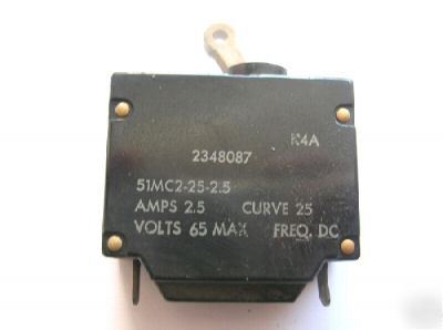 Circuit breaker clixon dc 65V 2,5A d/c 51MC2-25-2,5