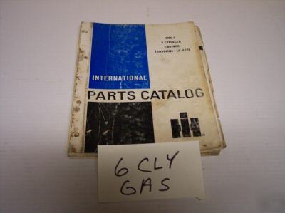 Ih gas lp 6 cylinder tractor engine parts catalog book