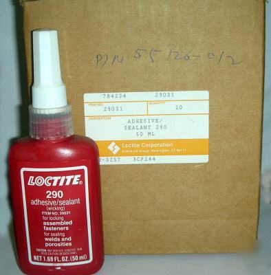 Loctite 290 adhesive/sealant(wicking) item #29031 red