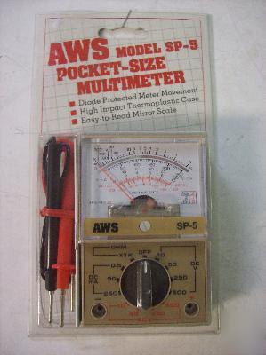 New a.w. sperry pocket size mulitmeter sp-5